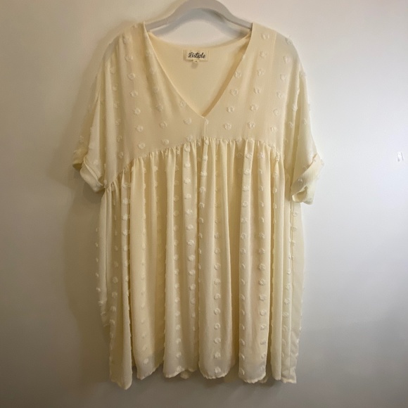 Listicle Dresses & Skirts - Listicle Swiss Dot Baby Doll dress